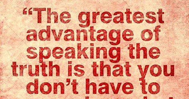 The Greatest Advantage Of Speaking Truth