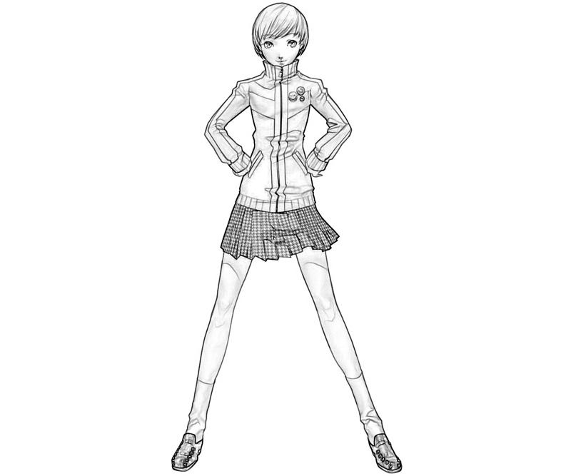 Chie Satonaka Profil Coloring Pages chie-satonaka-profil-coloring-pages