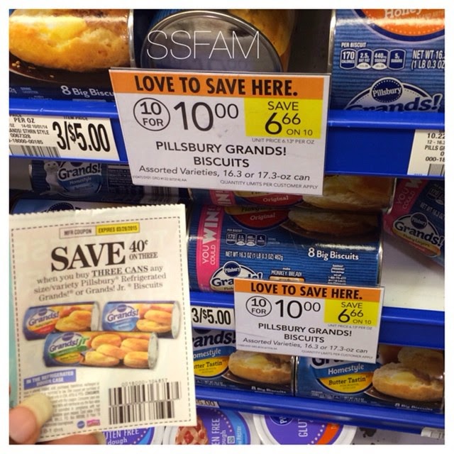0.73 each Pillsbury Grands Biscuits Publix!