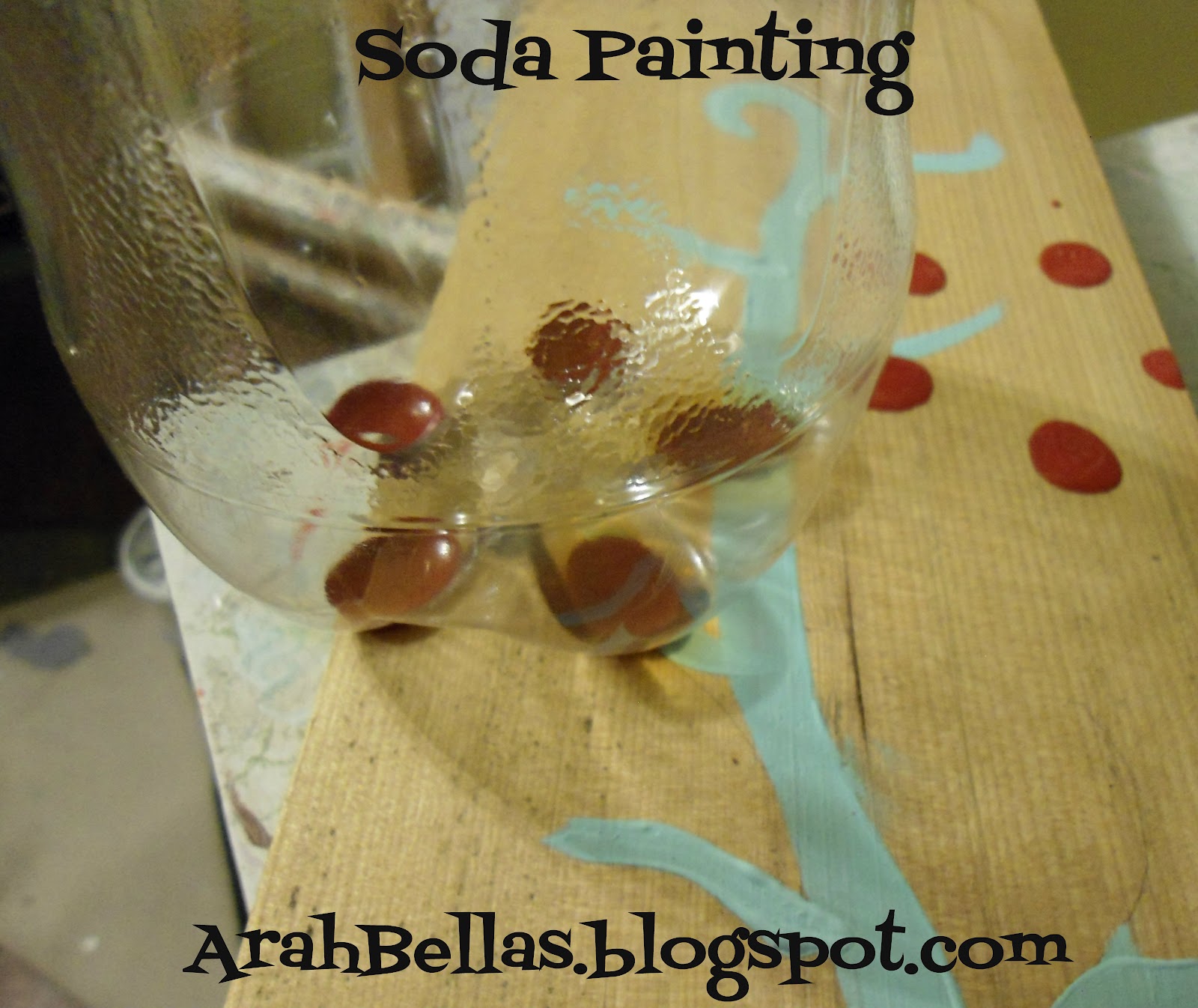 ArahBella's {Thriftaholics} Soda Bottle Painting