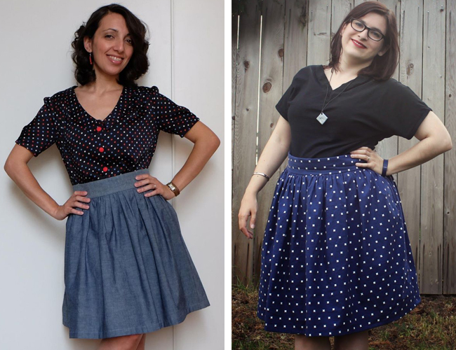 Clemence skirt - sewing pattern in Love at First Stitch