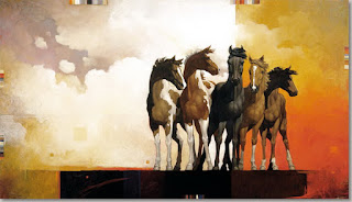 Pinturas Coloridas Caballos Modernos