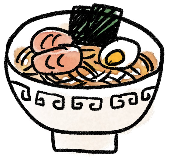 ラーメンのイラスト ゆるかわいい無料イラスト素材集