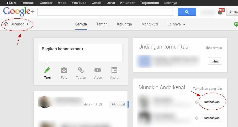 Share Info Technology How To Add Friend On Google Plus With Easy