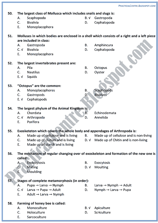 kingdom-animalia-mcat-preparation-mcqs-test-biology-xi-xii