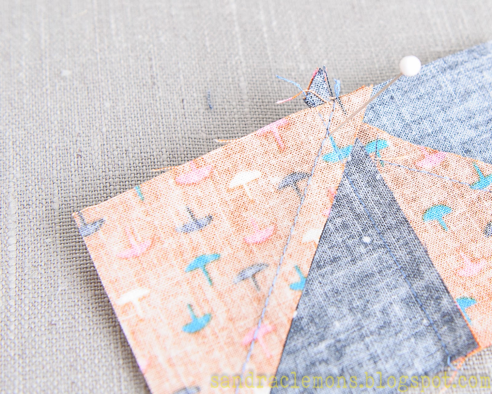 Make It Blossom by Sandra Clemons How to Pin and Lock Patchwork Seams