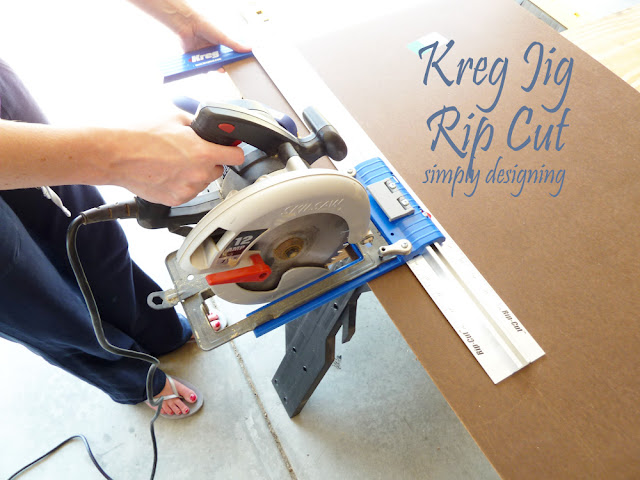 Kreg Jig Rip Cut | perfect to cut straight lines with a circular saw | #tools #kreg #diy