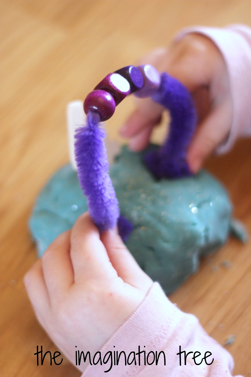 Counting with Beads and Pipe Cleaners Maths Activity The Imagination Tree