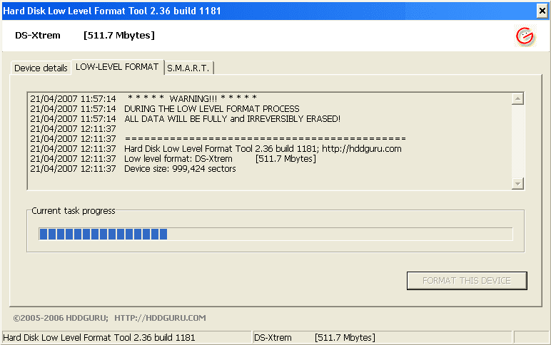 low level formatting it specification format low level
