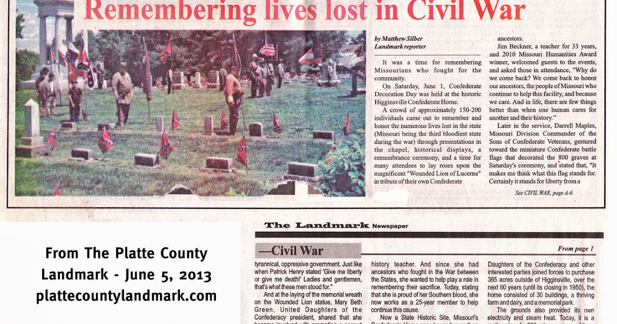 Messages From Hughes Camp Good press from 2013 Higginsville Memorial Day