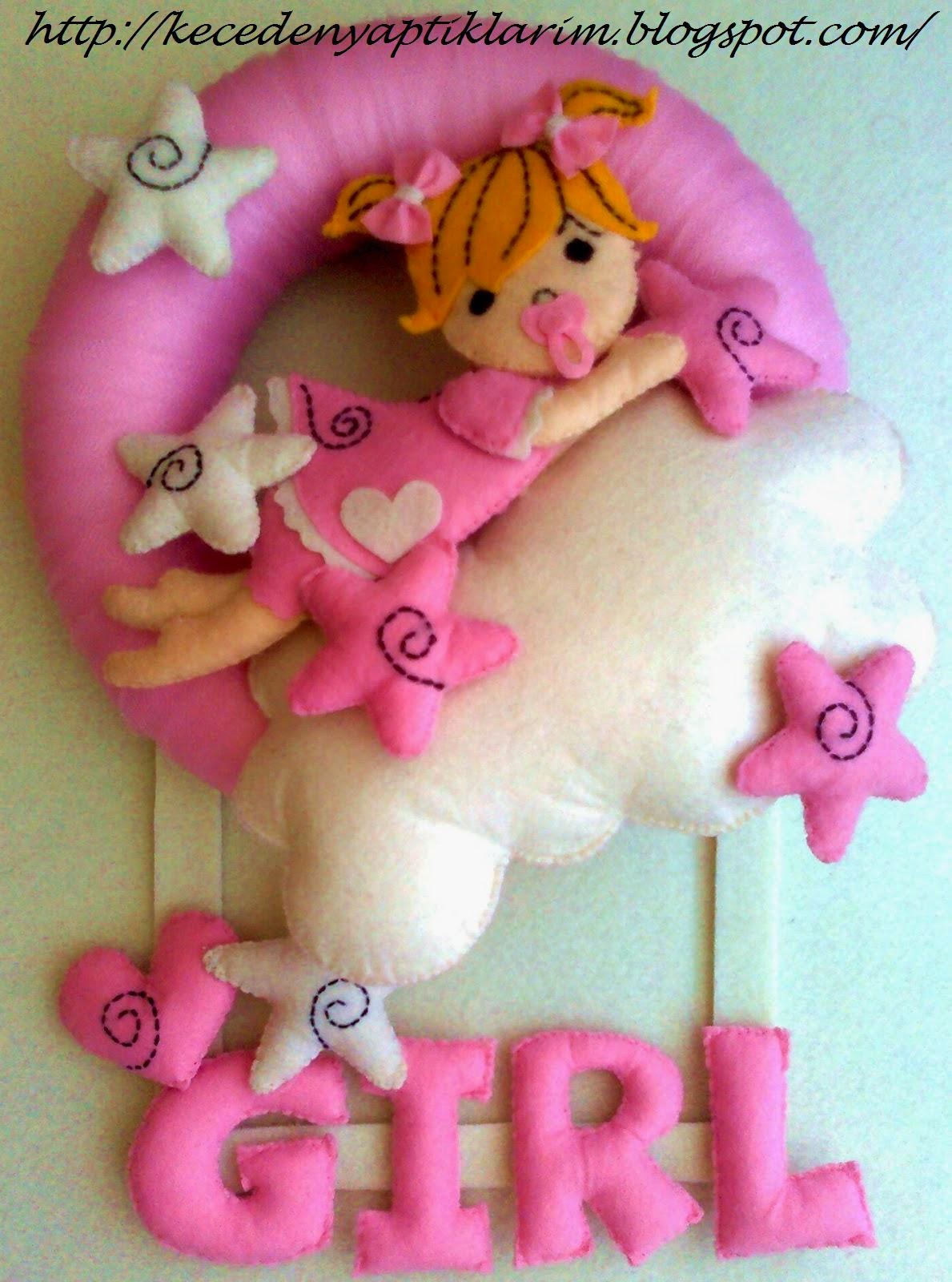 FELT IN LOVE Keçe Bebek Kapı Süsü