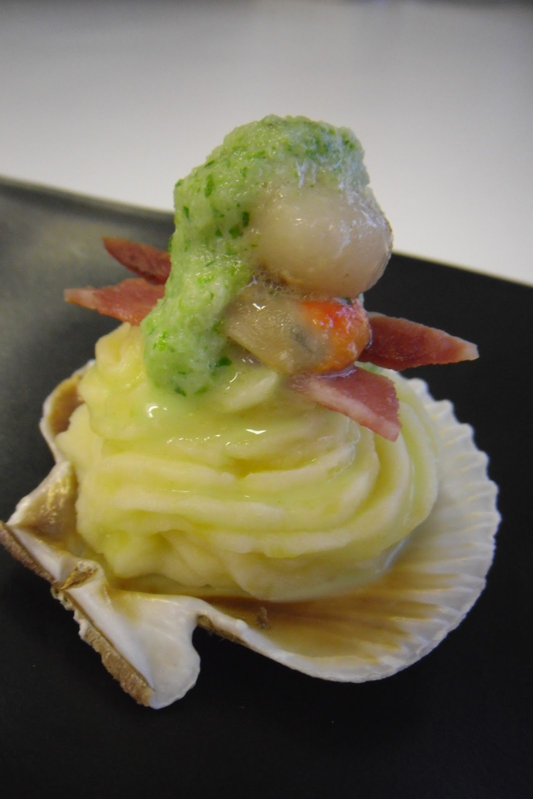 a peedie taste of Orkney Orkney Scallops, Local Bacon, Clapshot