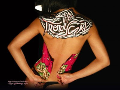 Body Painting On Women Graffiti