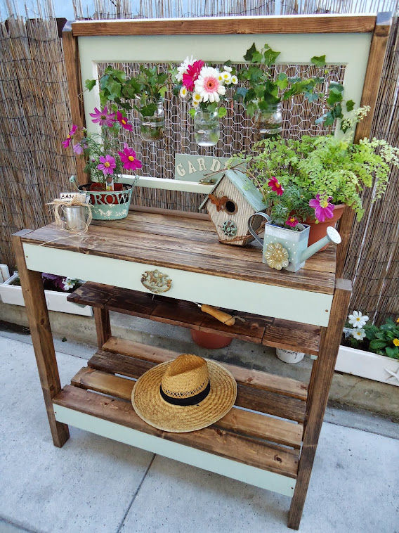 Vintage Style Potting Table - SOLD