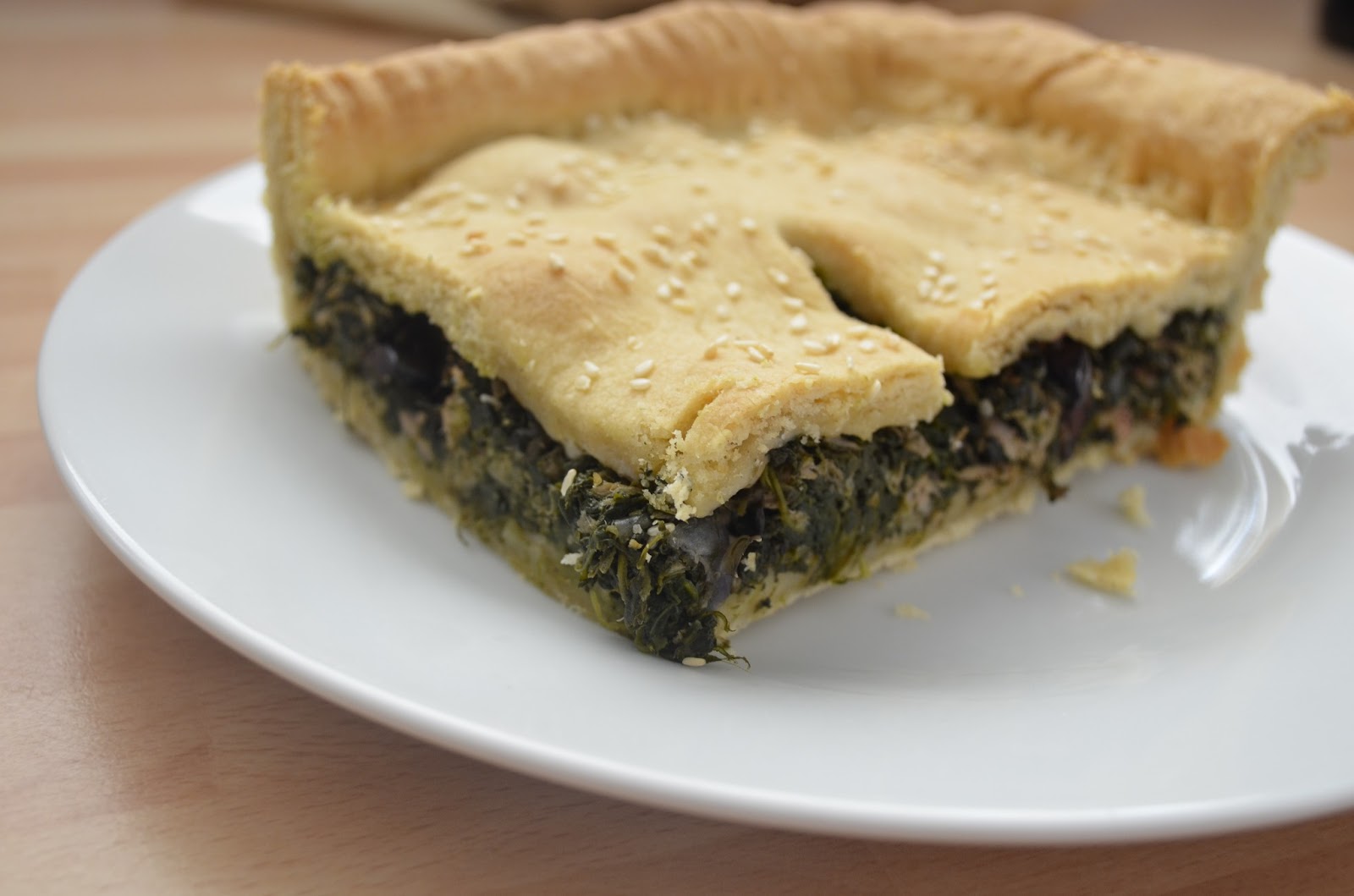 Spinach Pie ~ Stuff and Spice