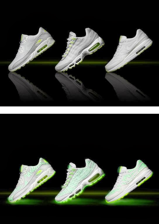 nike air max thea glow in the dark