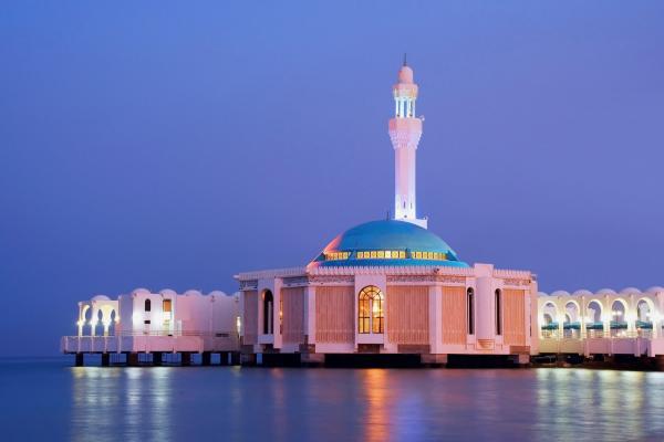 grey بالصور المسجد العائم في جدة