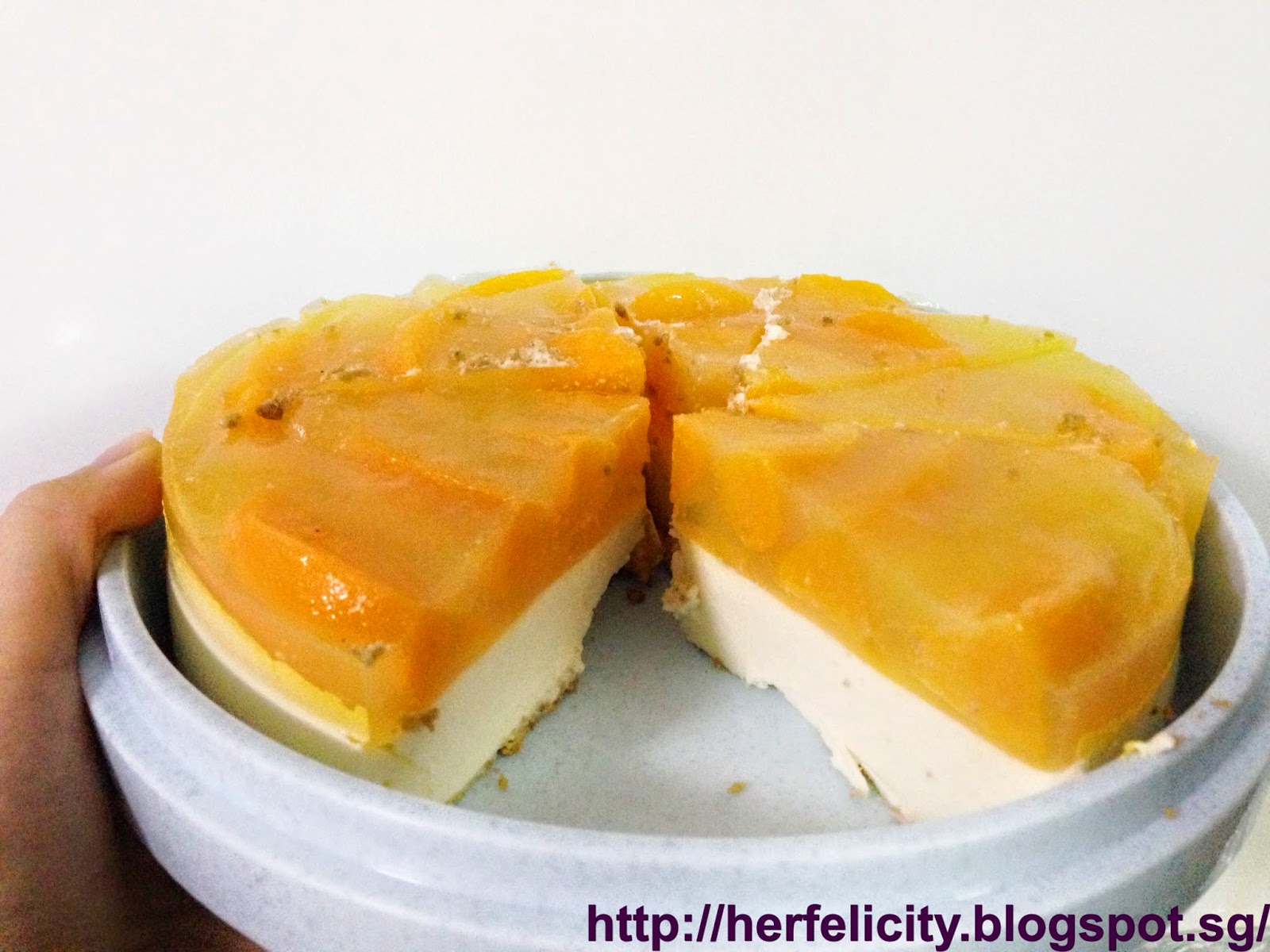 Lirong A singapore food and lifestyle blog Recipe Peach Tofu Cheesecake