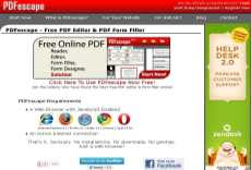 Editor de pdf online PDFescape