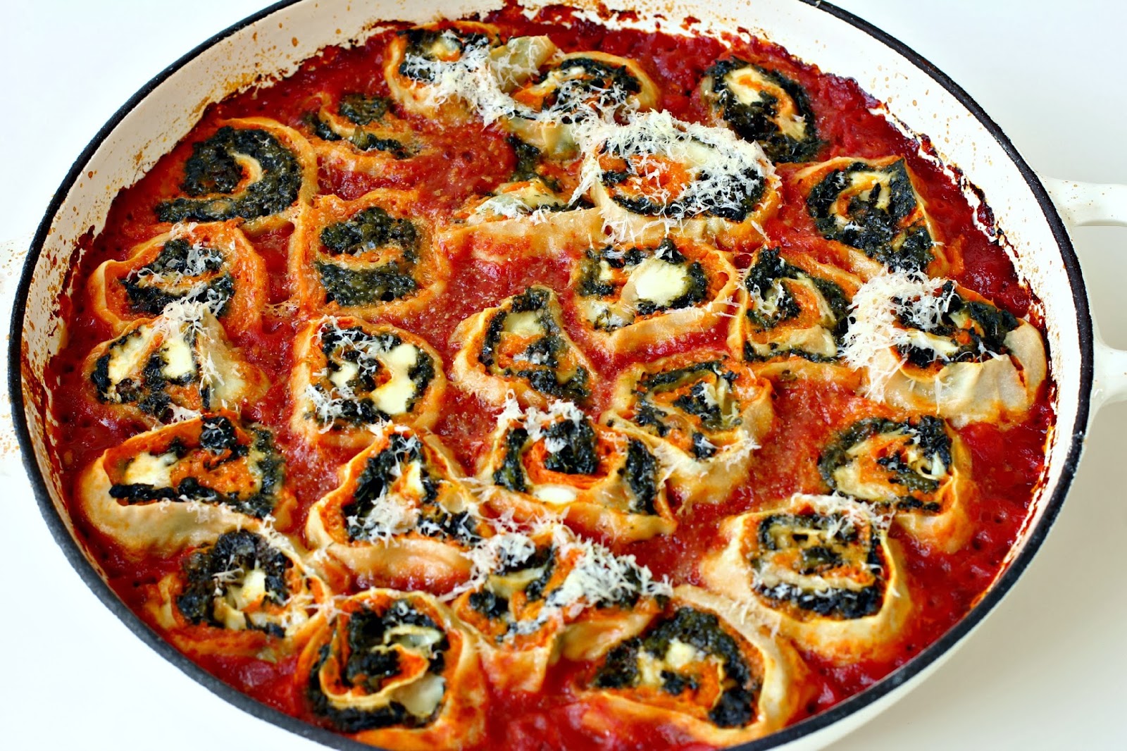 Milk and Honey: Pumpkin and Spinach Rotolo