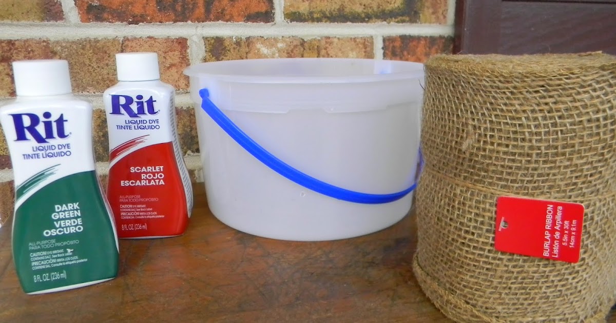 Artistic Endeavors 101 Dyeing Burlap Ribbon with RIT Dye...