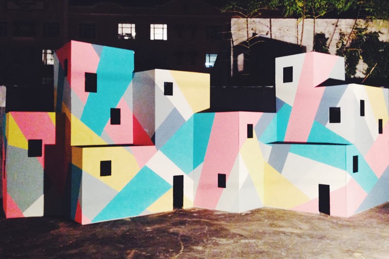 Favela Painting street art installation Miami Art Basel 2013