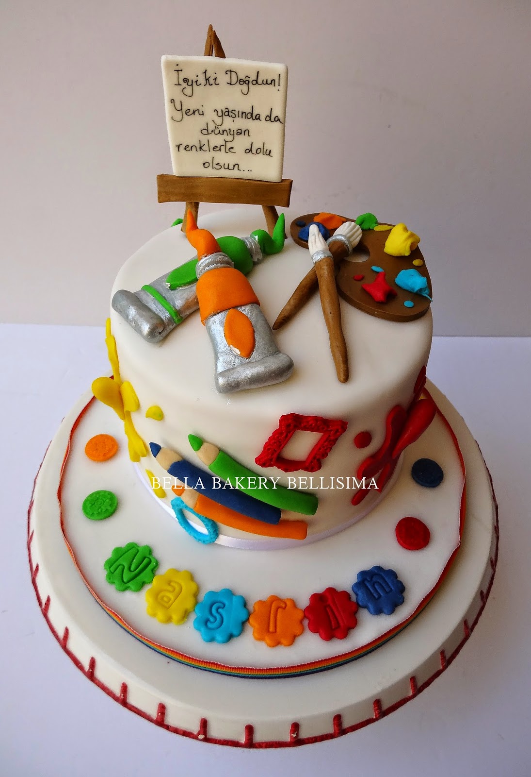 -: ART & ARTIST CAKE