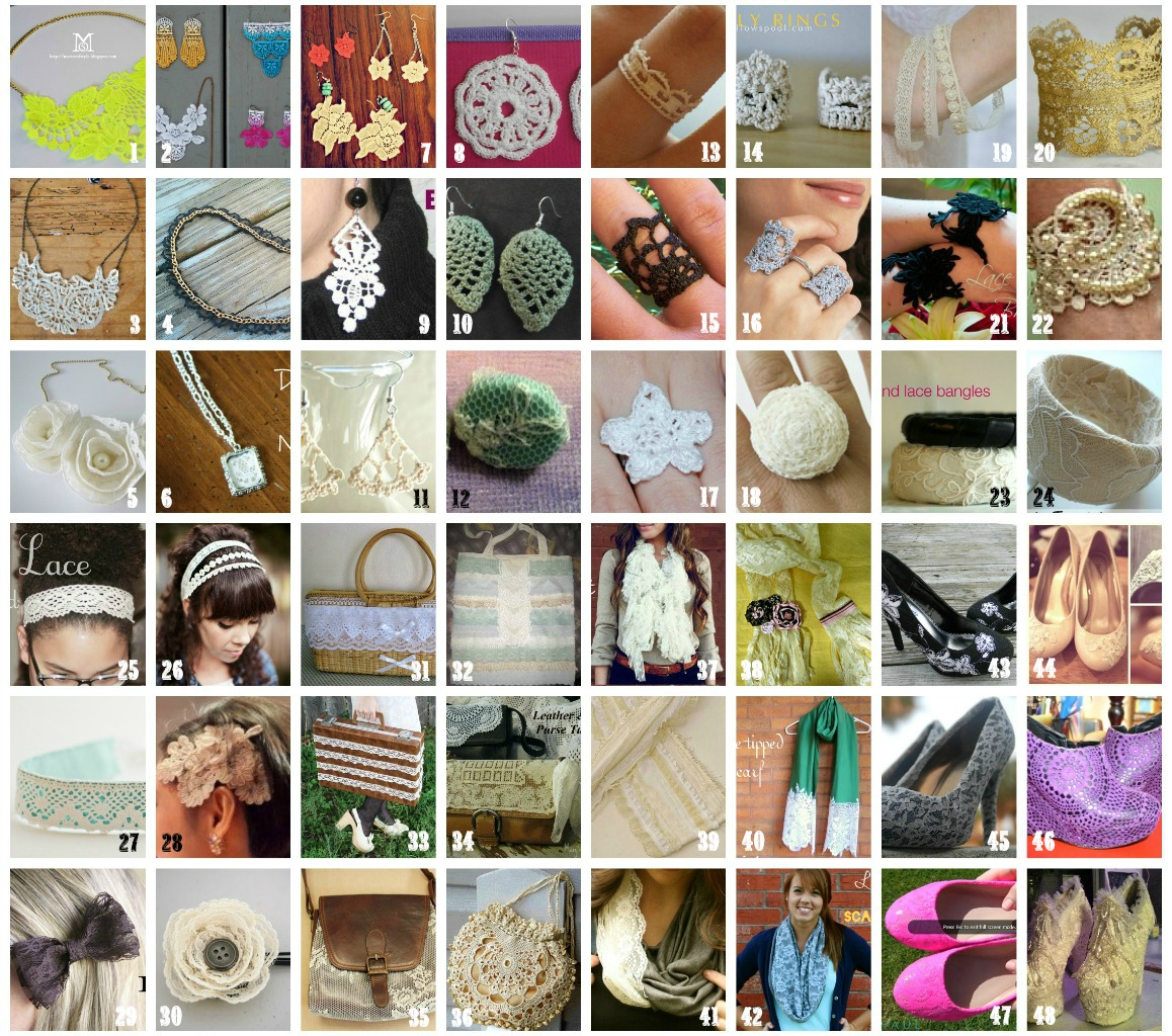 TUTORIALS ROUNDUP 48 Lace Accessories