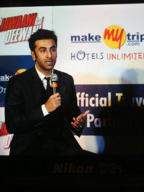 Ranbir Kapoor promotes Yeh Jawaani Hai Deewani with Make My Trip