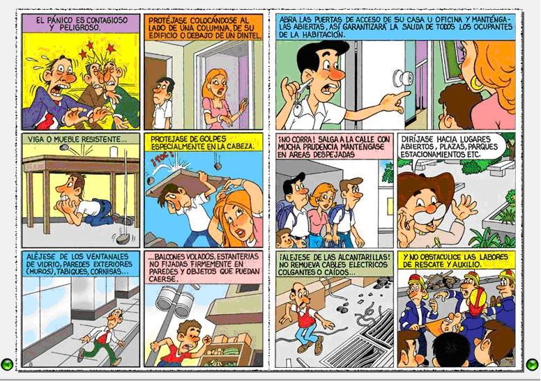 Que Hacer En Caso De Sismo Comic Actividades Historieta
