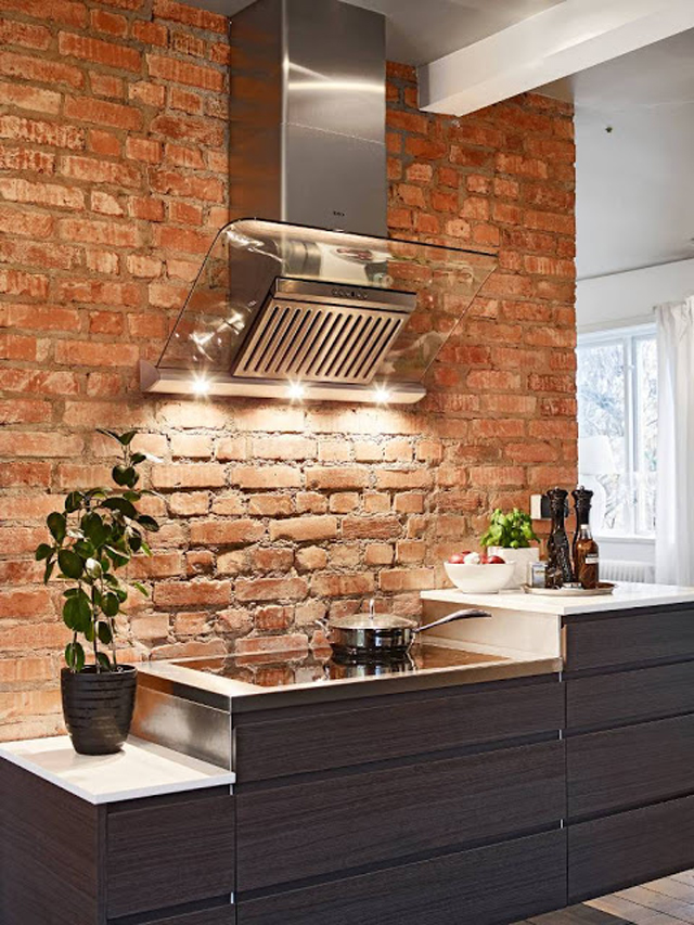 Ideas de revestimientos para las paredes de la cocina - Cocinas con estilo