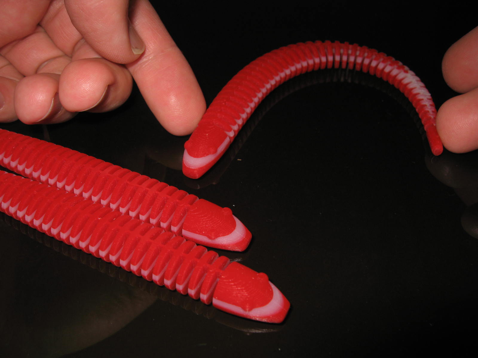 My SD300 3D Printer Flexible Snake from Thingiverse
