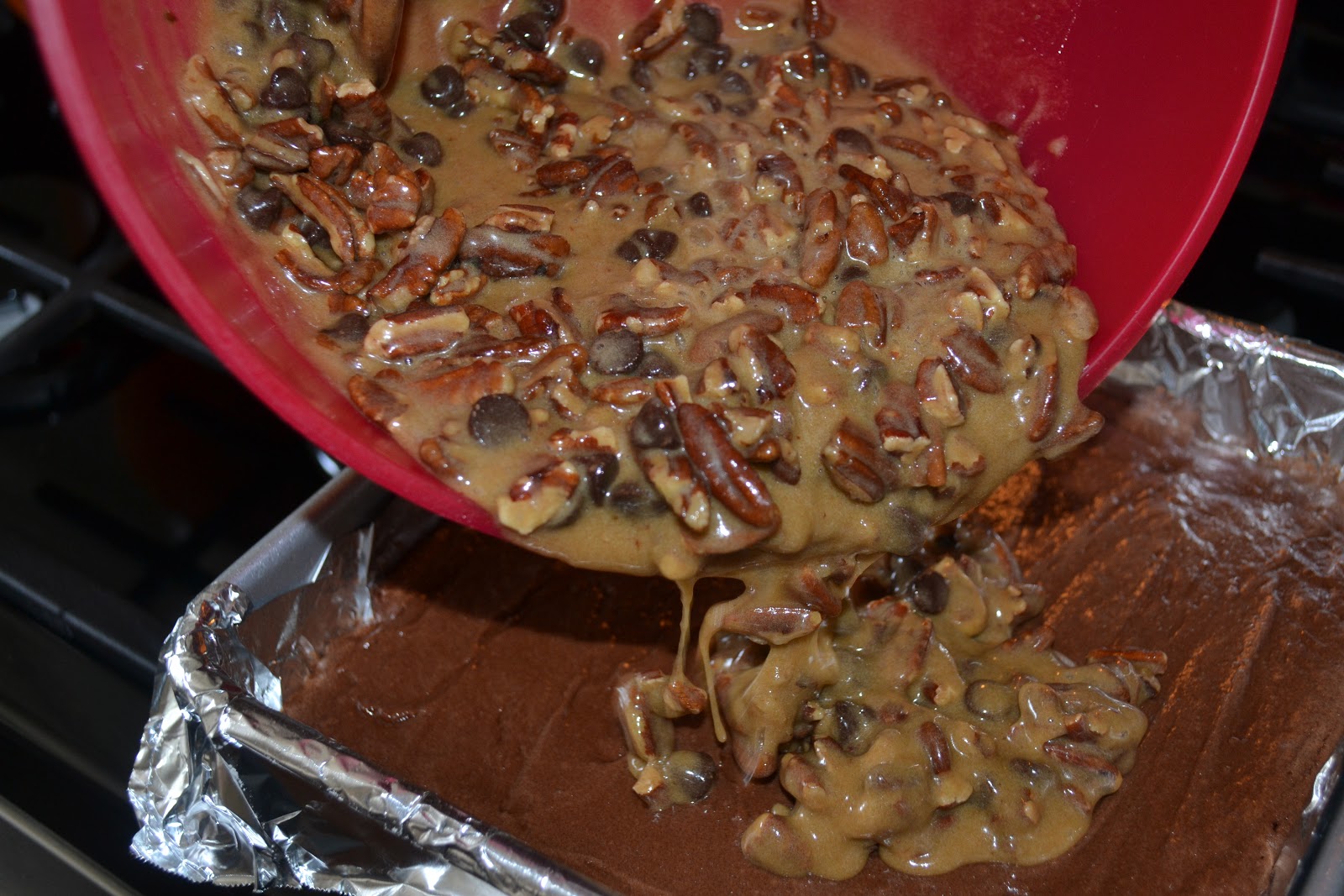 Live... Bake... Love... Pecan Pie Brownies