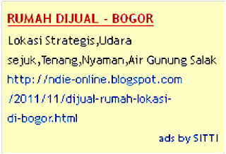 rumah dijual, nyaman, strategis, sejuk, bogor