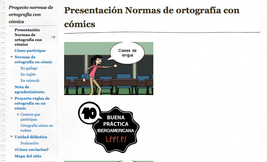 Normas de ortografía en cómics