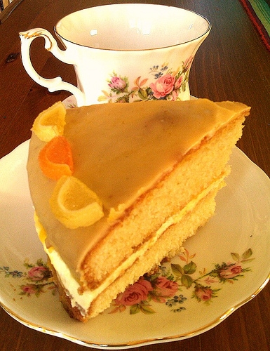 Heavenly Bites: Passionfruit cake with passionfruit glaze