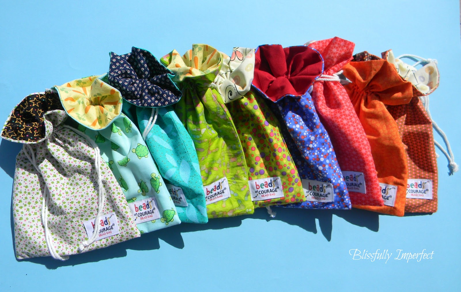 Blissfully Imperfect Bags for Beads of Courage