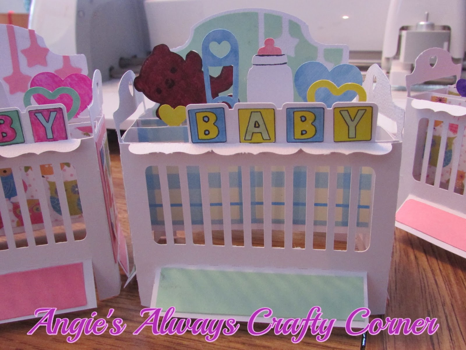 Angie's always crafty corner Crib Box Card for Baby
