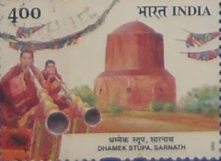 Dhamek Stupa, Sarnath: Colours of India through Philately Dhamek Stupa, Sarnath: Colours of India through Philately