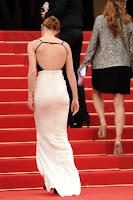 Emma Watson going up the stairs at Cannes Film Festival 2013