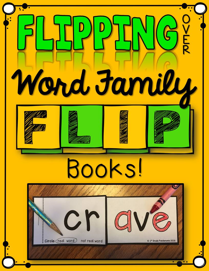 Flipping Over Word Family FLIP Books! 1st Grade Pandamania