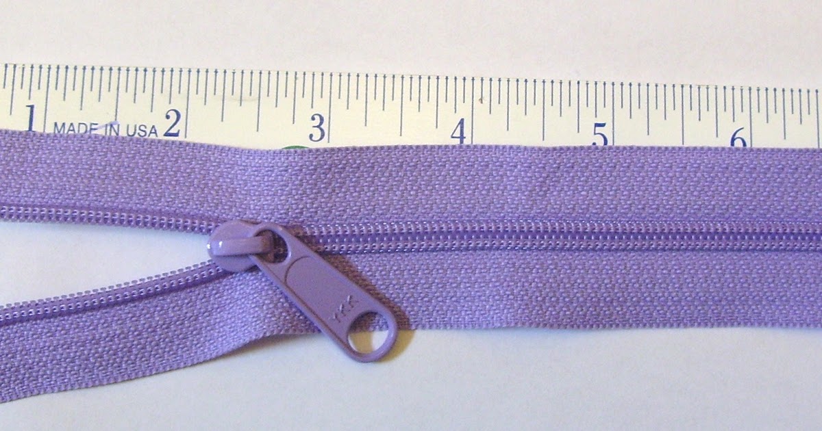 Zippers How to measure a zipper length. How to measure a zipper for size.