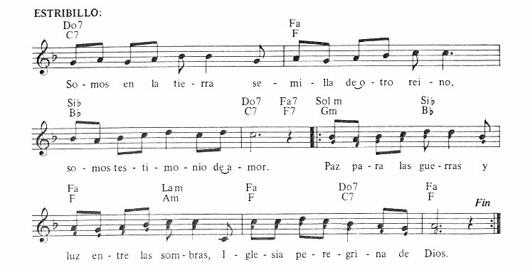 Piano a Un Click! Partitura Iglesia Peregrina