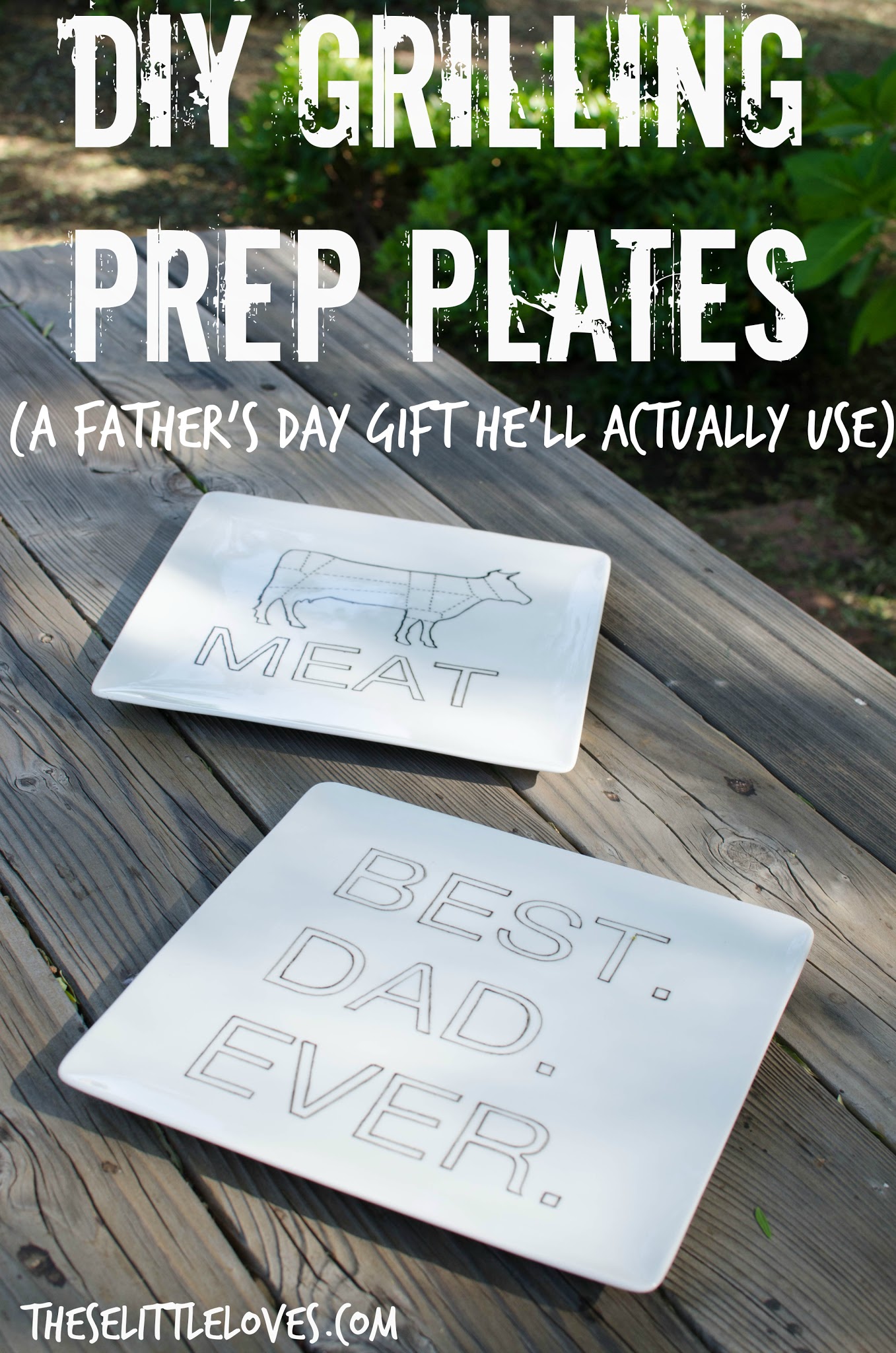 A Father's Day DIY Dad Will Actually Use | Personalized Grill Prep Plates