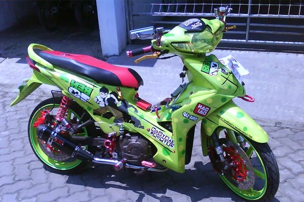 Modifikasi Motor berikan mengenai Modifikasi Motor Honda Absolute Revo title=