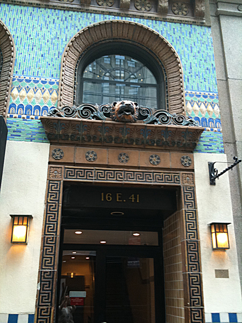 ARCHITECTURAL TILES, GLASS AND ORNAMENTATION IN NEW YORK American