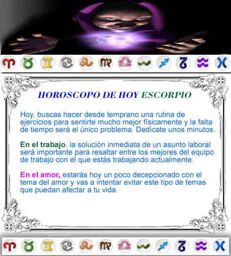 Signo Escorpio Para El Dia De Hoy