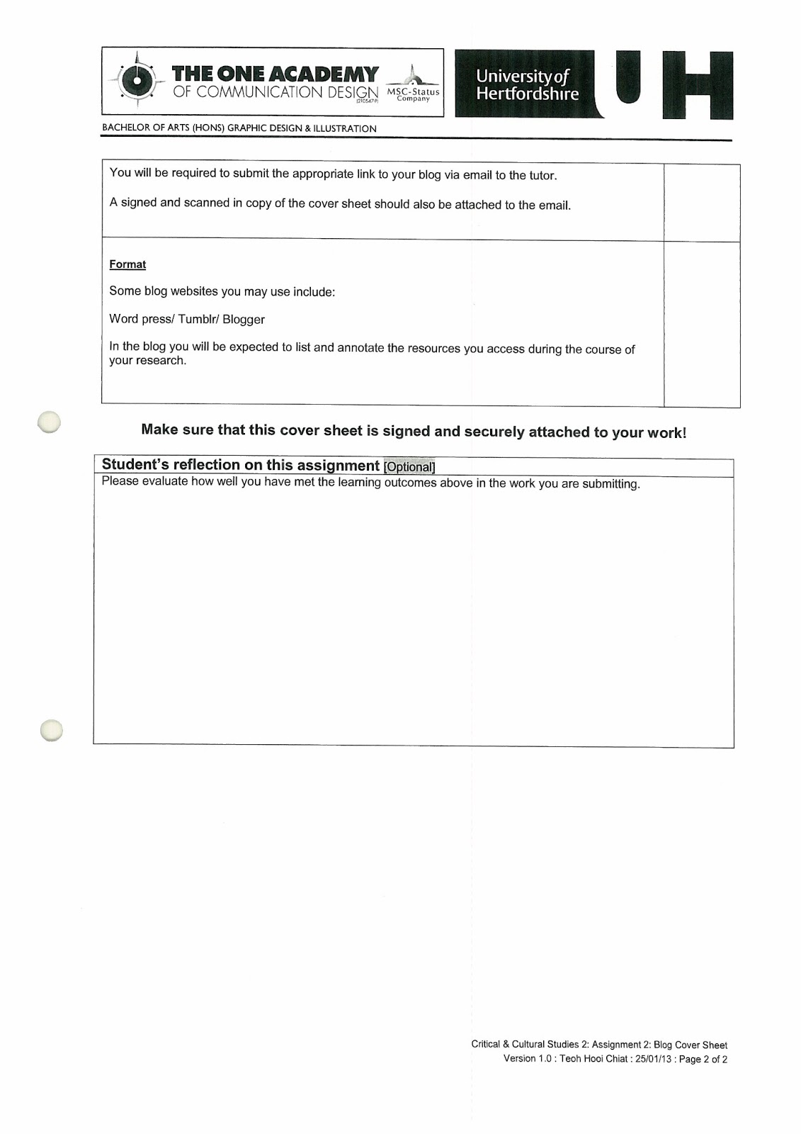 joseph chong s blog for media culture essay cover sheet essay cover sheets
