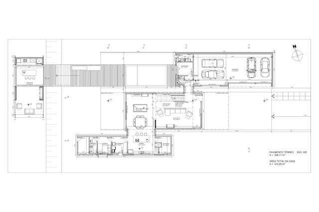 Ground floor plan of the Haack House