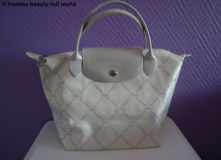 purple longchamp tote